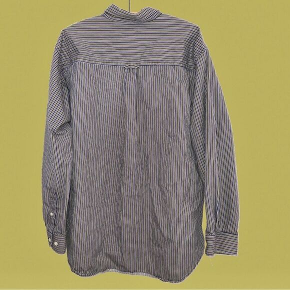 vintage 90s cherokee button up long sleeve shirt XL 100% cotton‎ green purple - Picture 8 of 9